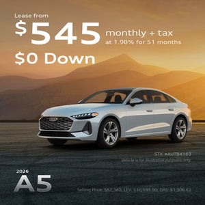 Audi A5 from $545 monthly 